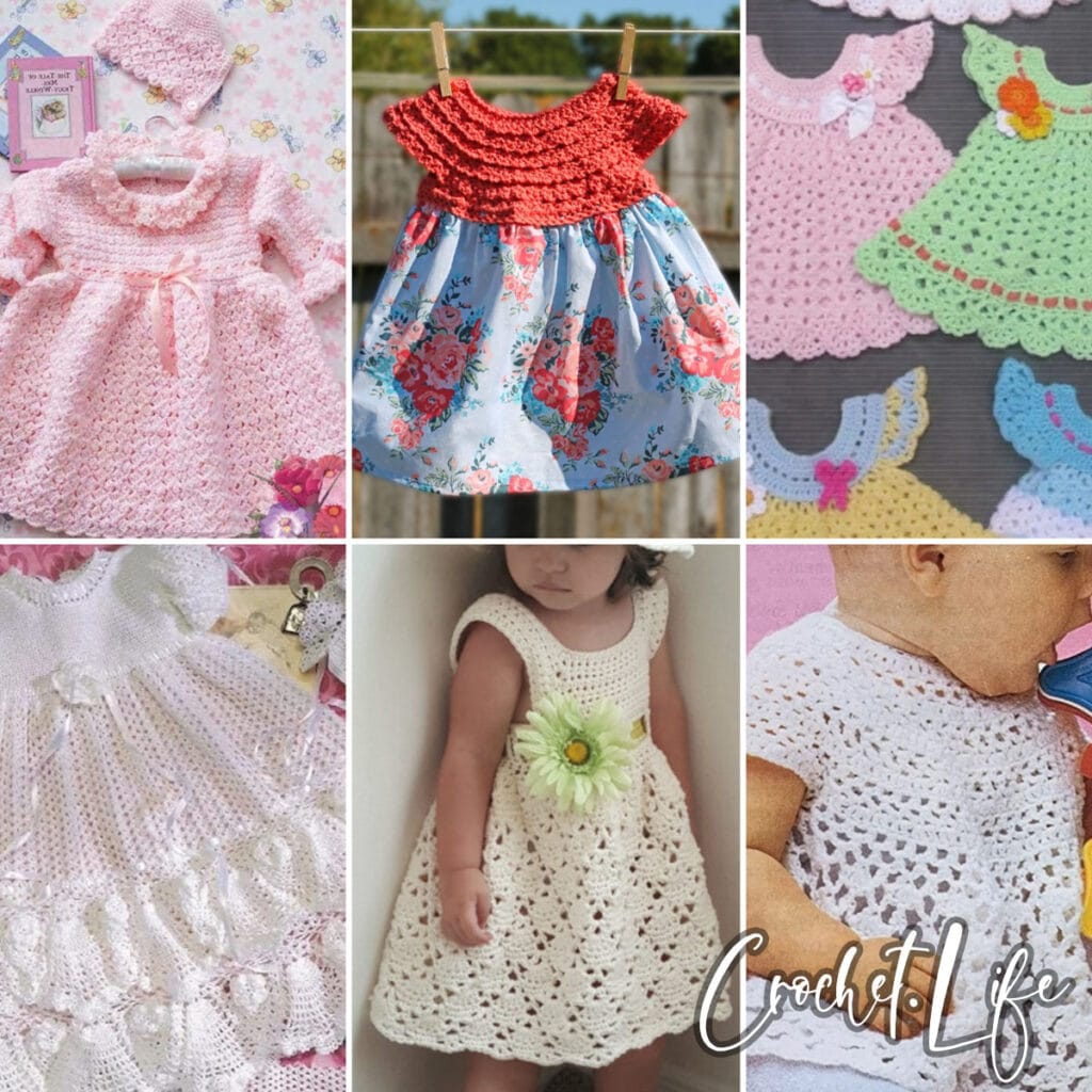 10 Gorgeous Vintage Crochet Baby Dress Patterns - Crochet Life