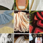 photo collage of crochet vintage patterns