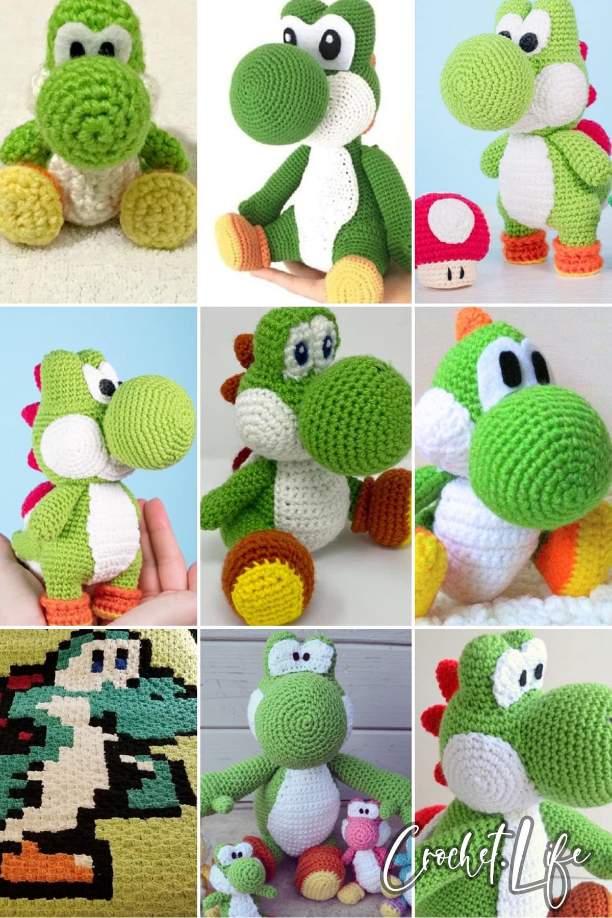 11 Fun Yoshi Crochet Patterns Crochet Life