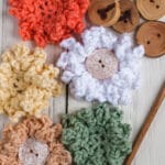 fall into winter flower motif crochet pattern