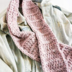 ribbed crochet scarf pattern free