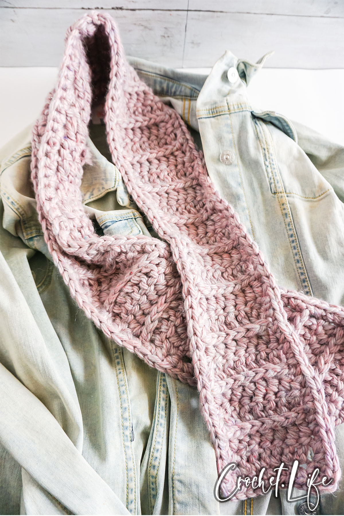 ribbed crochet scarf pattern free