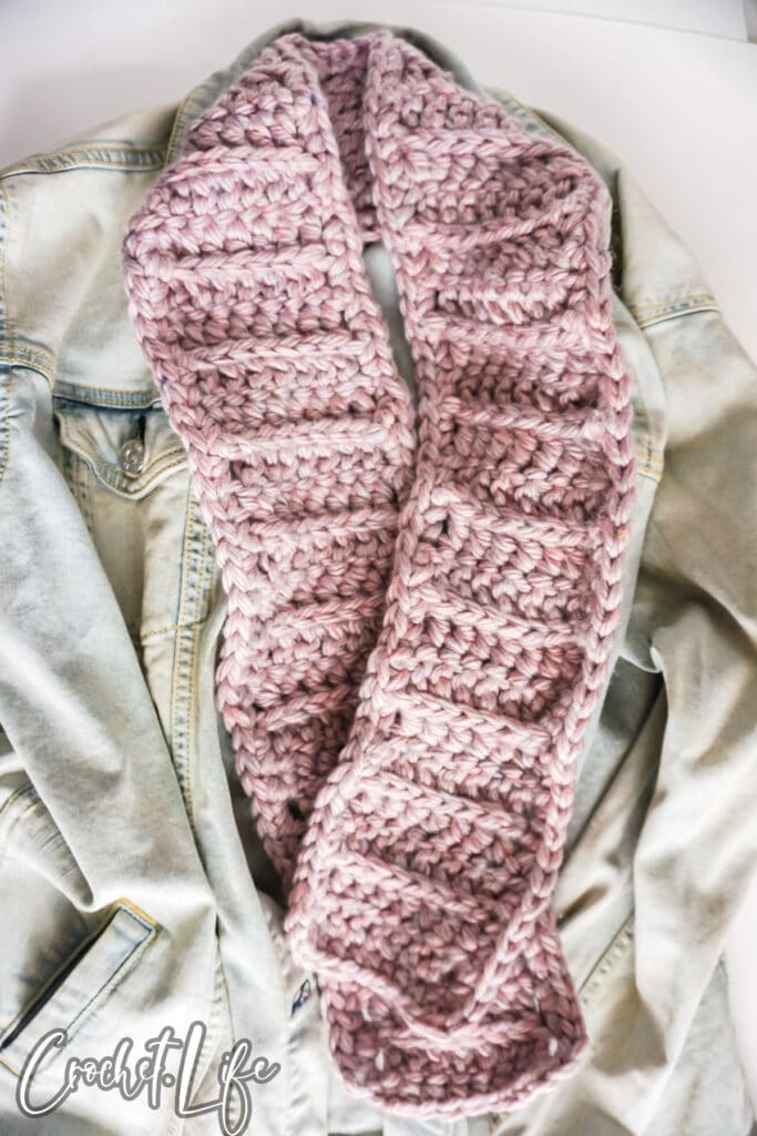 Chunky Ribbed Scarf Free Crochet Pattern - Crochet Life