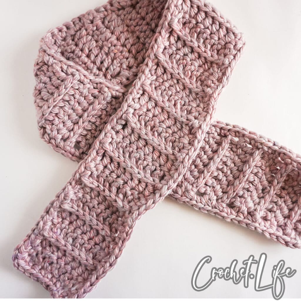 Chunky Ribbed Scarf Free Crochet Pattern - Crochet Life