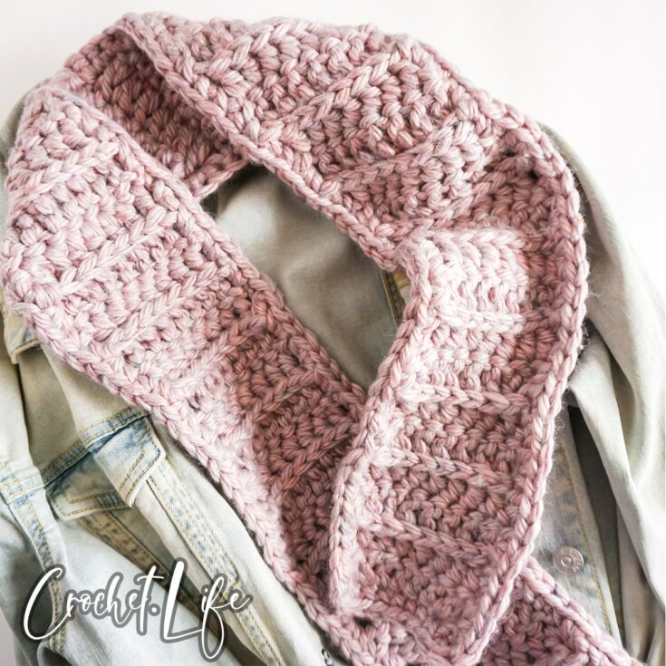chunky ribbed scarf free crochet pattern