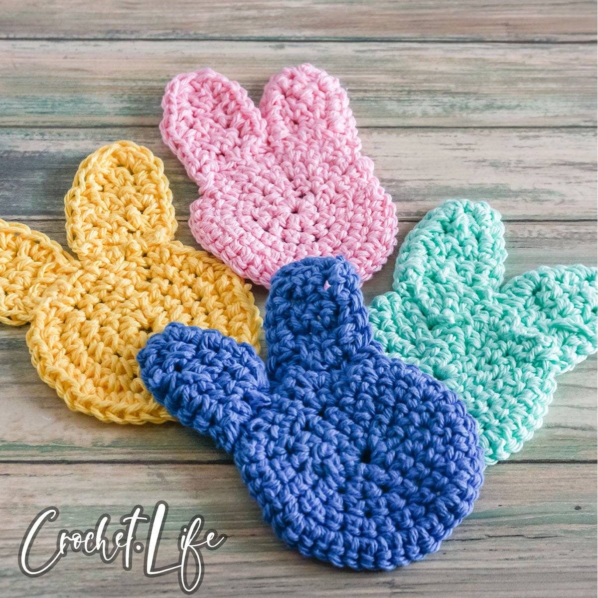 free bunny shape crochet pattern