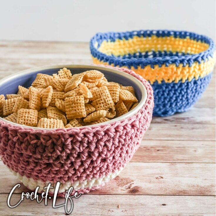 free crochet pattern bowl cozy