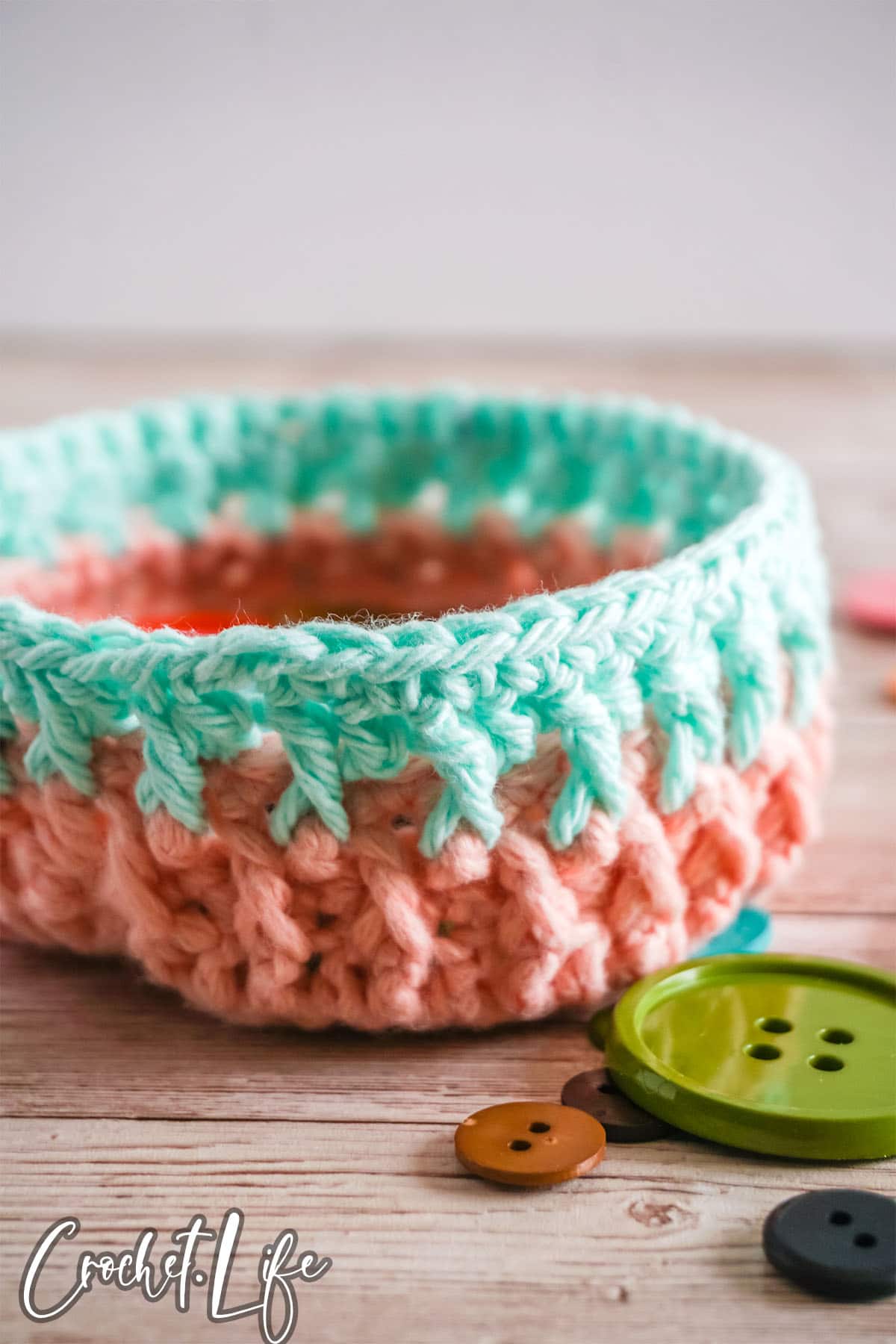 alpine stitch bowl crochet pattern