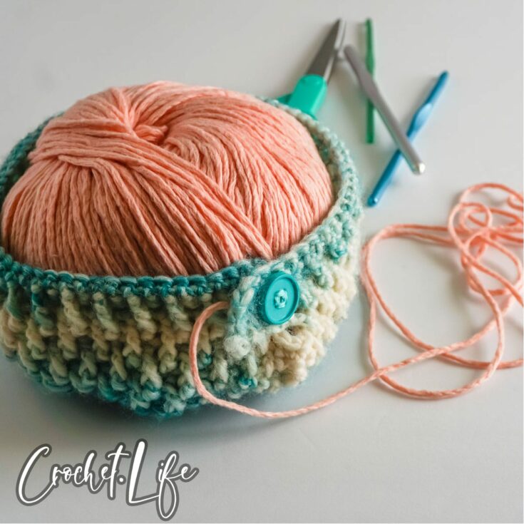 adjustable yarn bowl crochet pattern free