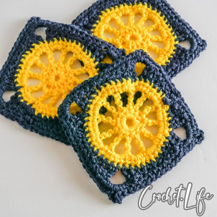 beginner granny square crochet pattern