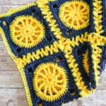 fast granny square throw blanket