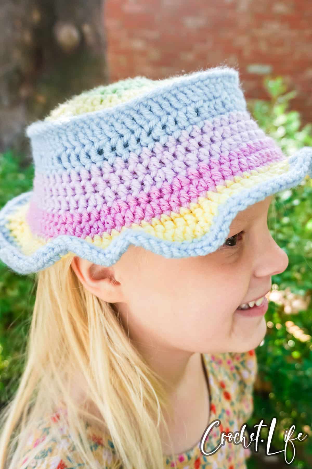 kids summer hat crochet pattern bucket style hat for kids